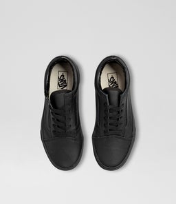 OLD SKOOL JUNIOR VN BLACK MONO LEATHER