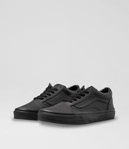 OLD SKOOL JUNIOR VN BLACK MONO LEATHER