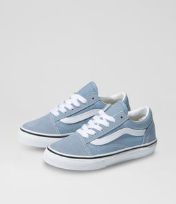 OLD SKOOL JUNIOR VN LT BLUE WHITE CANVAS