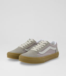OLD SKOOL JUNIOR VN NEUTRAL GREY GUM SOLE CANVAS