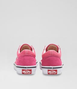 OLD SKOOL JUNIOR VN PINK WHITE CANVAS
