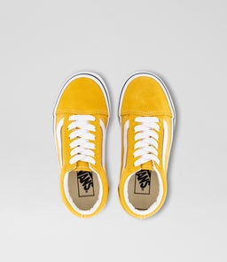 OLD SKOOL JUNIOR VN GOLDEN YELLOW WHITE CANVAS