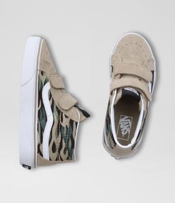 SK8 MID V JUNIOR VN BROWN CAMO CANVAS