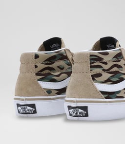 SK8 MID V JUNIOR VN BROWN CAMO CANVAS