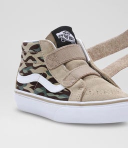 SK8 MID V JUNIOR VN BROWN CAMO CANVAS
