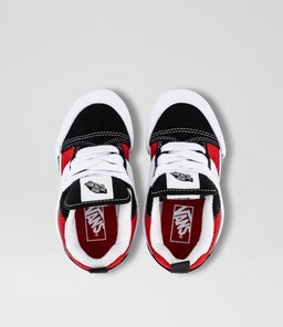 KNU SKOOL JUNIOR VN BLACK RED CANVAS