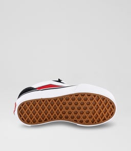 KNU SKOOL JUNIOR VN BLACK RED CANVAS